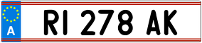 Trailer License Plate